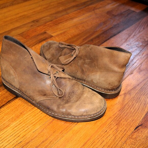 Clarks Desert Boots | Men’s Size 12 | Tan Leather Chukka Boots - Picture 7 of 11